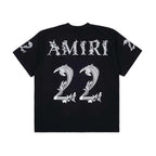 Amiri Oversized 22 Tee Black