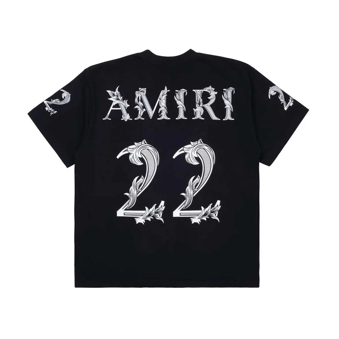 Amiri Oversized 22 Tee Black