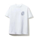Anti Social Social Club Blocked Plaid White Blue Tee