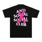 Anti Social Social Club Cancelled Black Pink Tee