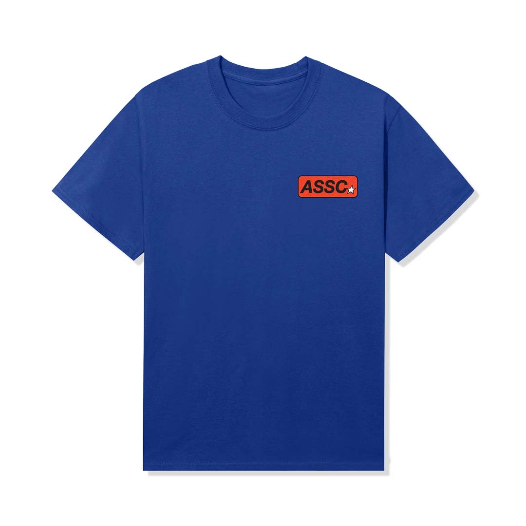 Anti Social Social Club Granted Flames Tee Blue