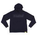 Awful Lot of Cough Syrup Black Tonal Spell Out Hoodie