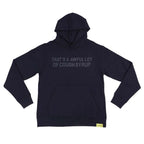 Awful Lot of Cough Syrup Black Tonal Spell Out Hoodie