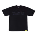 Awful Lot of Cough Syrup Black Tonal Spell Out Tee