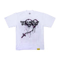Awful Lot of Cough Syrup Rosary Mary Spell Out White Tee