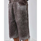 Birth of Royal Child Redial Diamond Shorts Brown