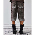 Birth of Royal Child Redial Diamond Shorts Brown