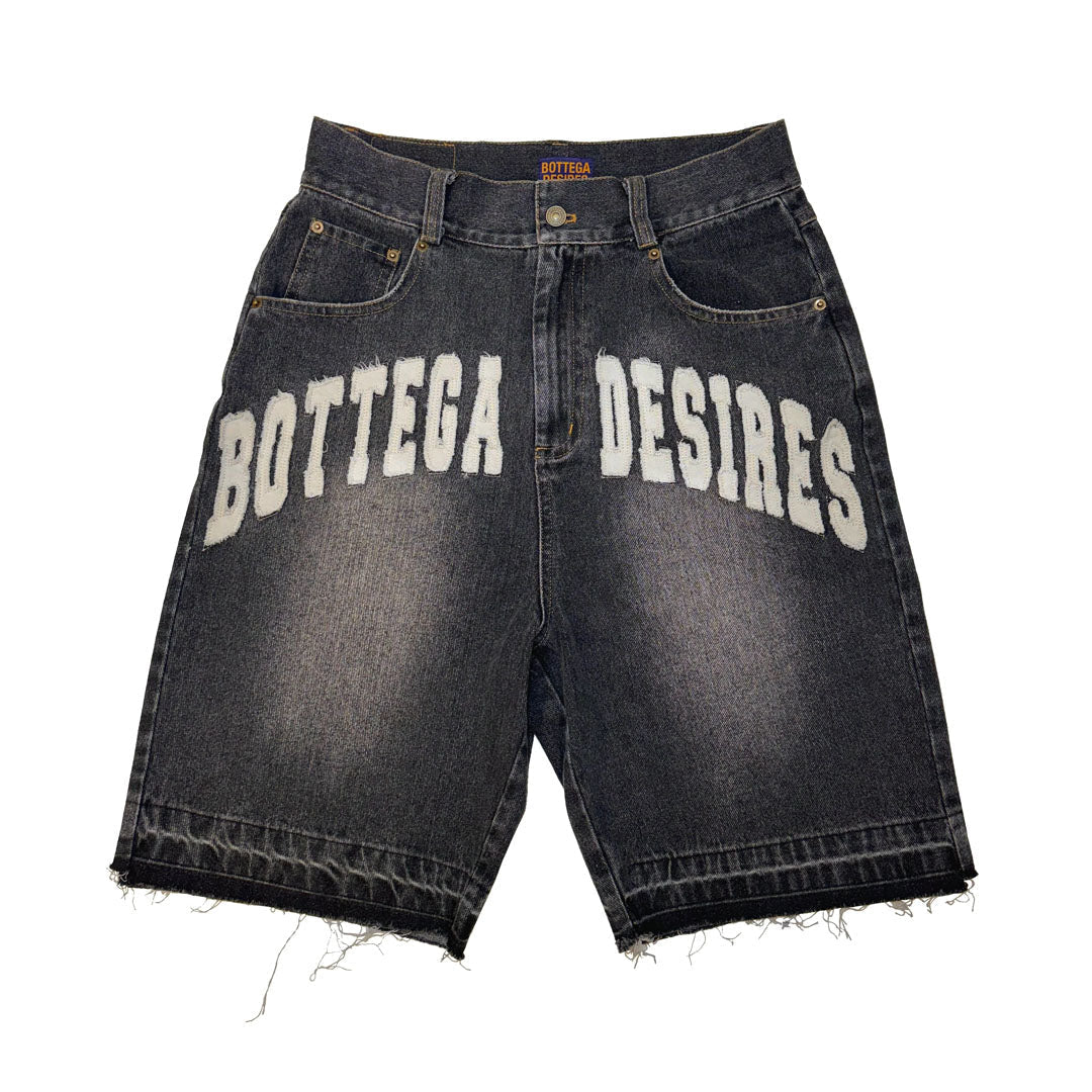 Bottega Desires Denim Shorts Black