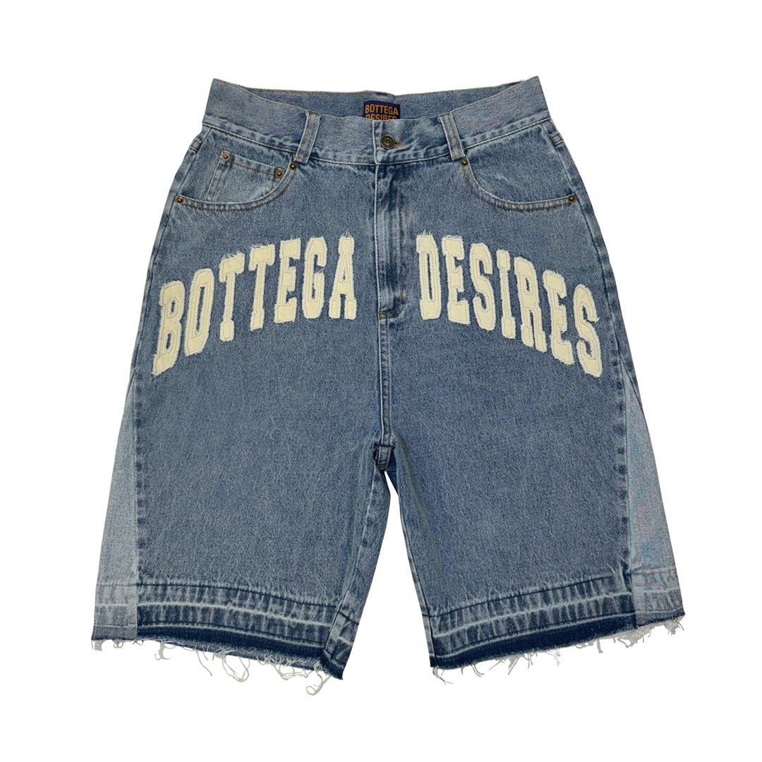 Bottega Desires Denim Shorts Blue