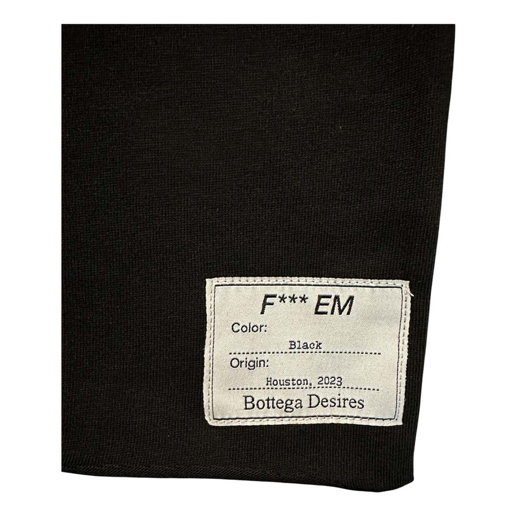 Bottega Desires Fuck Em Black Tee