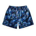 Bravest Studios Blue Skully Mesh Shorts