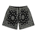 Bravest Studios Paisley Two Tone Black Mesh Shorts