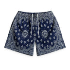 Bravest Studios Paisley Two Tone Navy Mesh Shorts