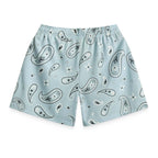 Bravest Studios Sky Paisley V3 Light Blue Mesh Shorts