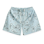 Bravest Studios Sky Paisley V3 Light Blue Mesh Shorts