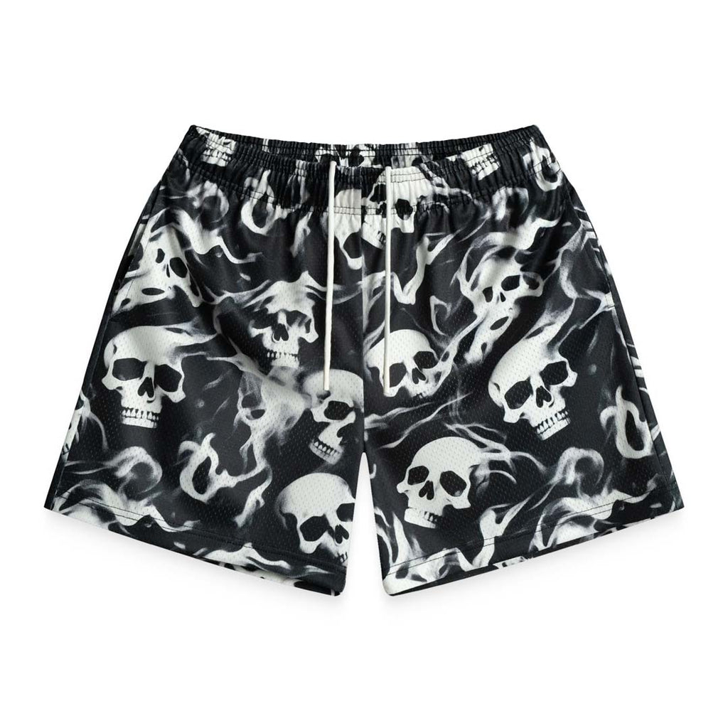 Bravest Studios Black Skelly Shorts