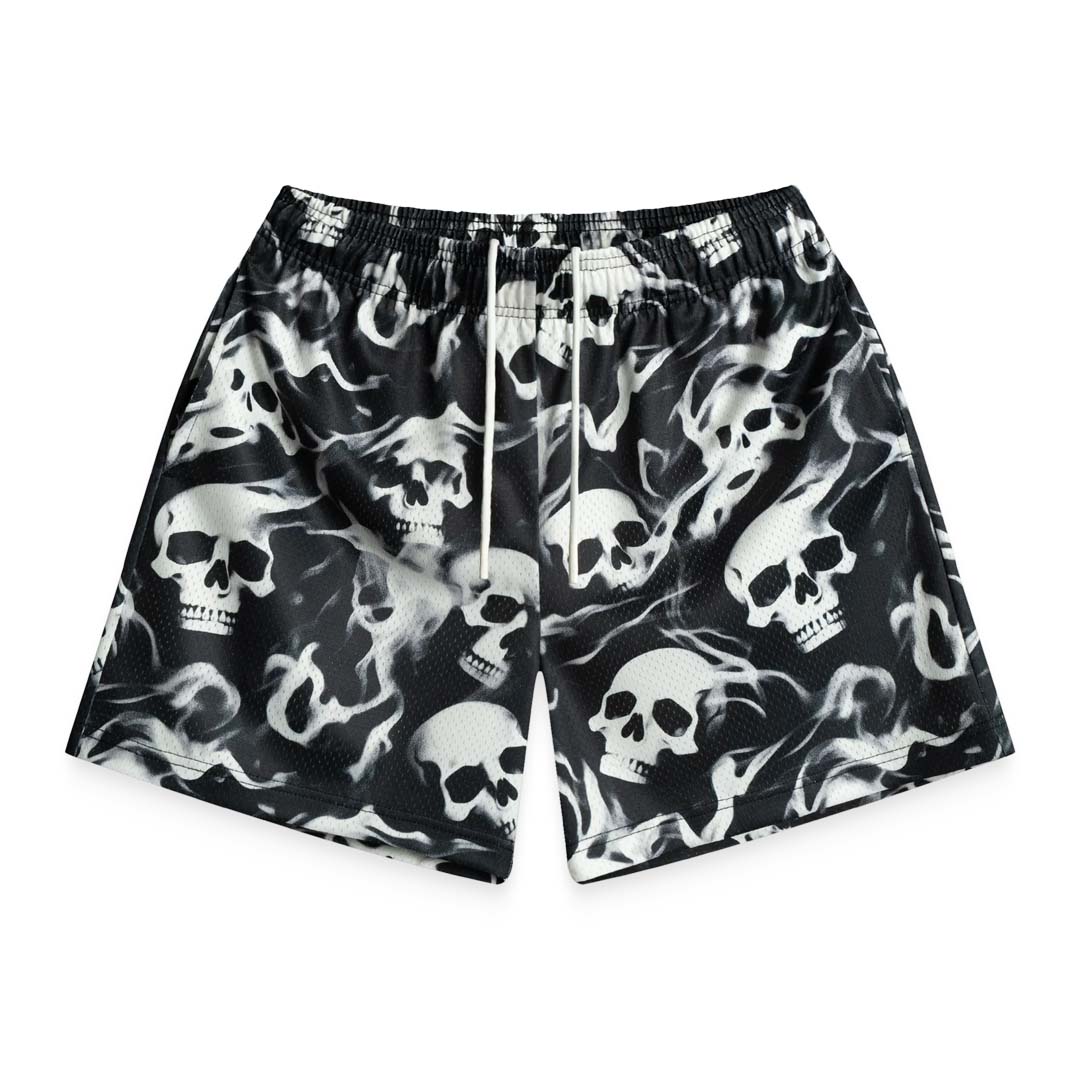 Bravest Studios Black Skelly Shorts