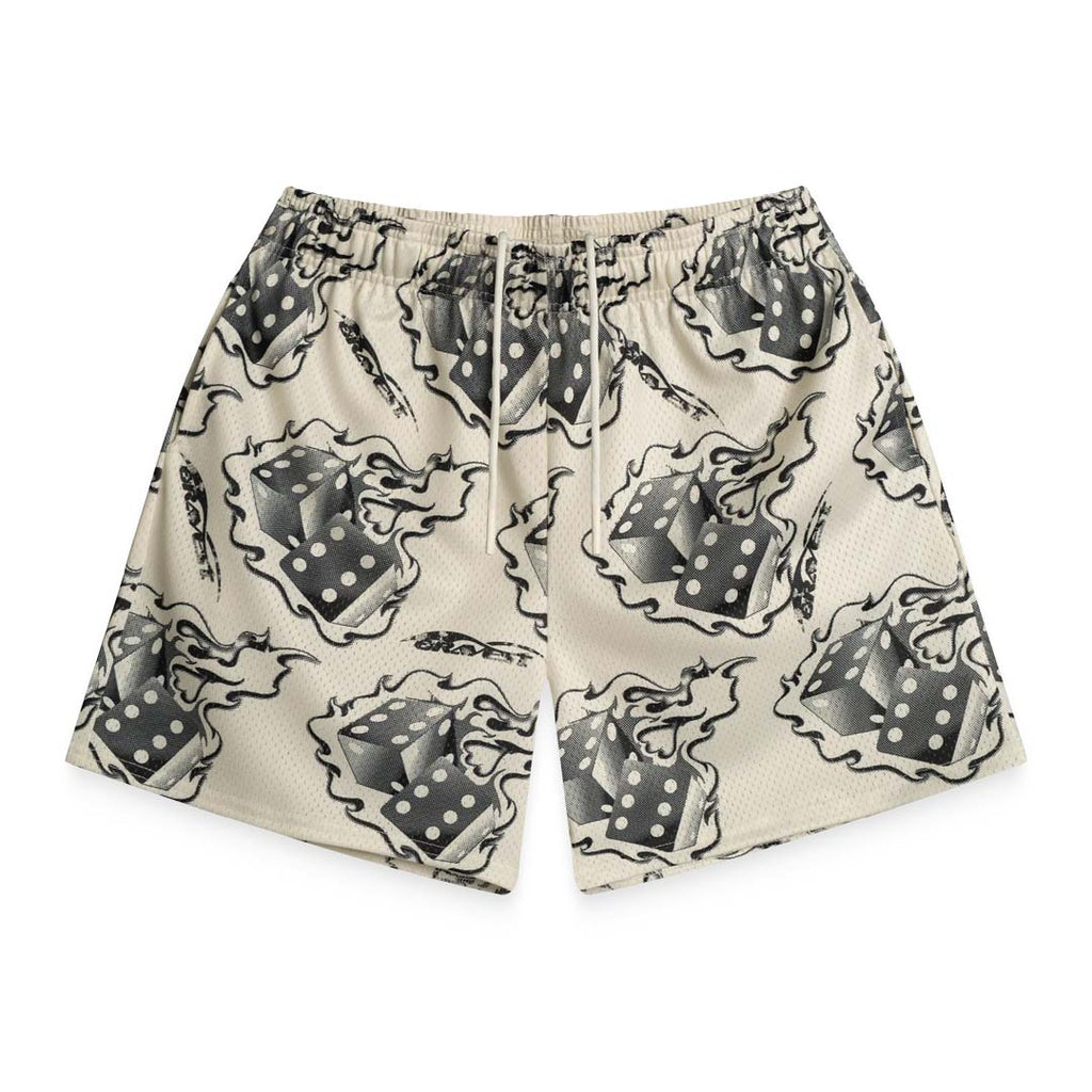 Bravest Studios Cream Dice Shorts
