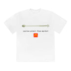 Cactus Plant Flea Market x McDonald's Coffee Stirrer Tee White