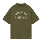 Essentials Fear of God Jersey Crewneck Tee Military