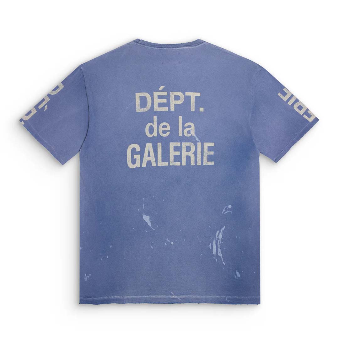 Gallery Dept. Painted French Faded Blue White Tee