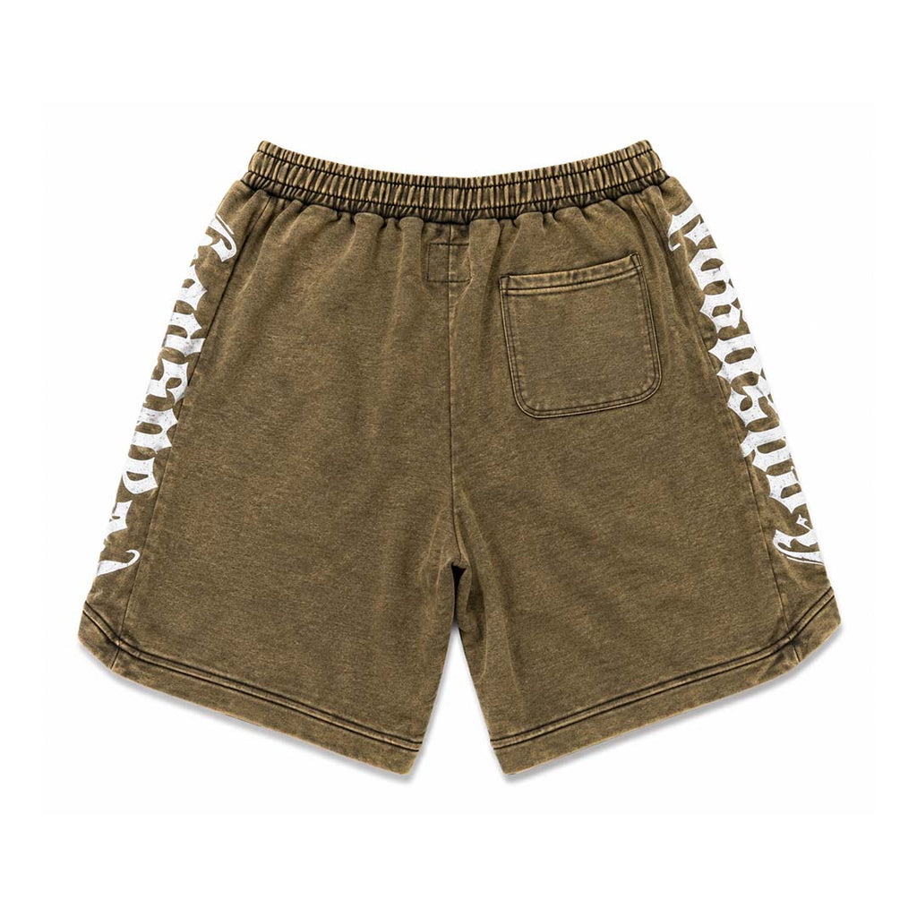 Godspeed Courtside Shorts Brown Wash White