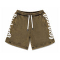 Godspeed Courtside Shorts Brown Wash White