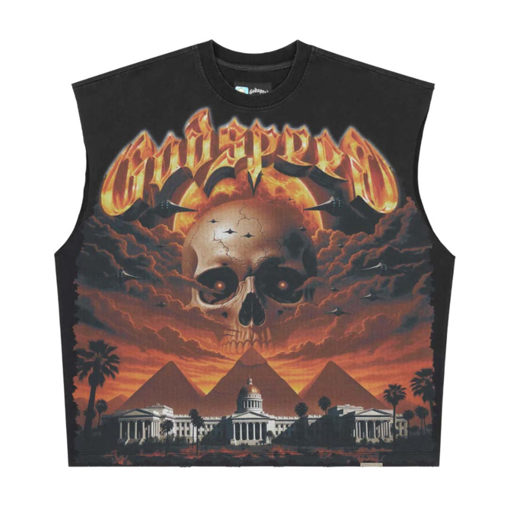 Godspeed Echos Of Empire Sleeveless Black Tee