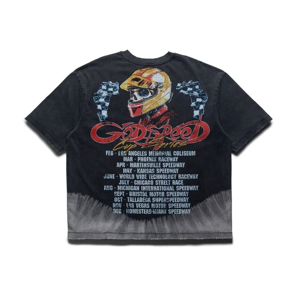 Godspeed F.T.W. Tee Black Bleached Wash